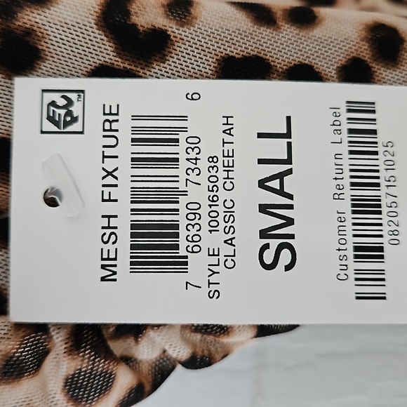 INC Mesh Classic Cheetah Print Top sz Small - Picture 8 of 11